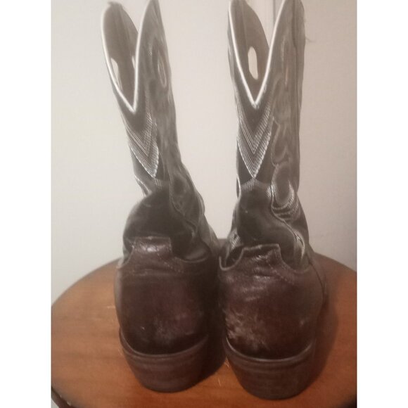 Ariat Crossfire Buckaroo Boots Mens 11 D Brown Leather Western 10006734 - Picture 10 of 15